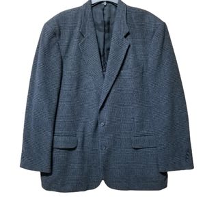 Executive Collection Mens 46R Gray Wool & Camel Blazer Sport Coat Suit Jacket‎